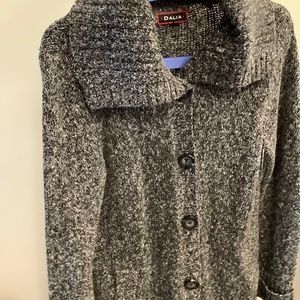 Dalia grey mix long cardigan